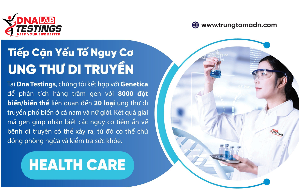DỊCH VỤ TẦM SOÁT UNG THƯ DI TRUYỀN Ở DNA TESTINGS LAB 2 UNG THU DI TRUYEN 1 2
