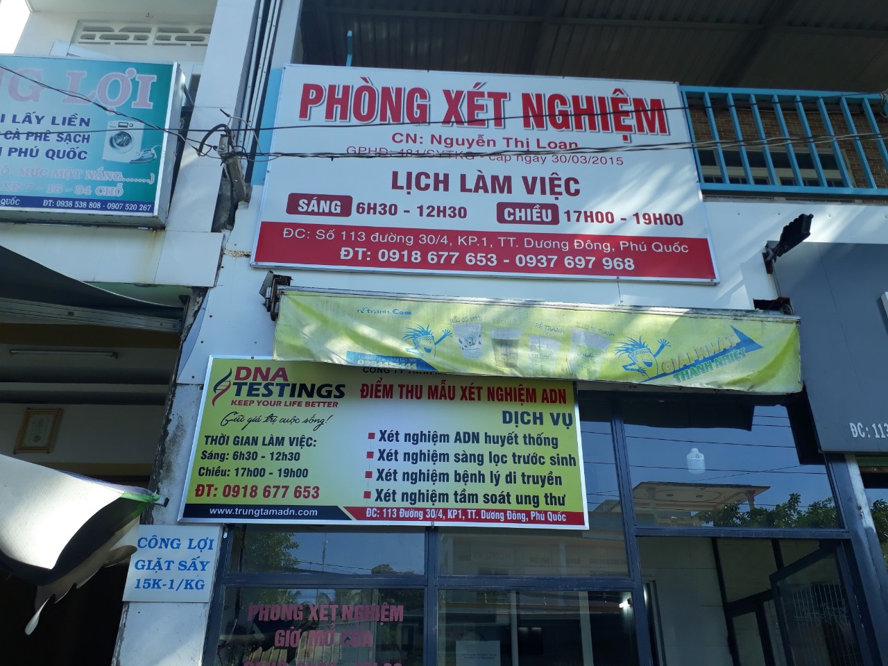 van phong xet nghiem phu quoc kien giang